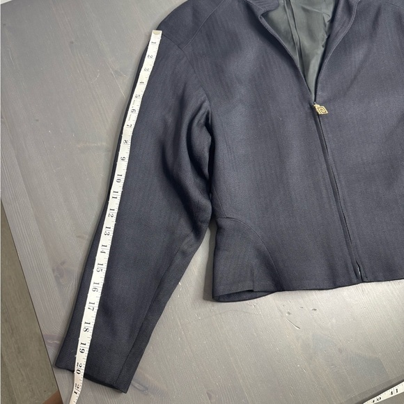1990's Gianni Versace Couture Black Lightweight Blazer/ Jacket - Picture 7 of 12
